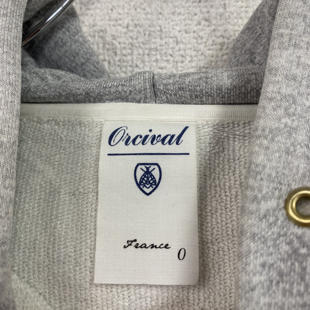 ORCIVAL　オーシバル　フルジップスウェットパーカー/フーディー　灰色　グレー　0サイズ　古着