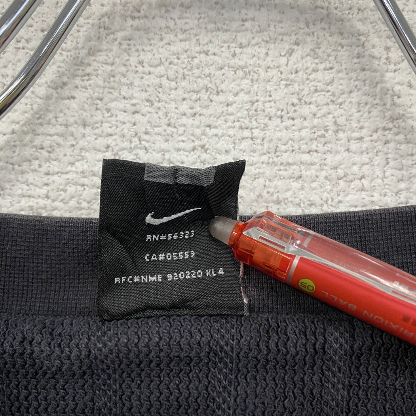 ～00s　NIKE　ナイキ　コットンニットベスト　ヴィンテージ　スウッシュ　ブラックフェード　ブラック　Lサイズ