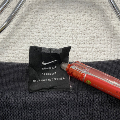 ～00s　NIKE　ナイキ　コットンニットベスト　ヴィンテージ　スウッシュ　ブラックフェード　ブラック　Lサイズ