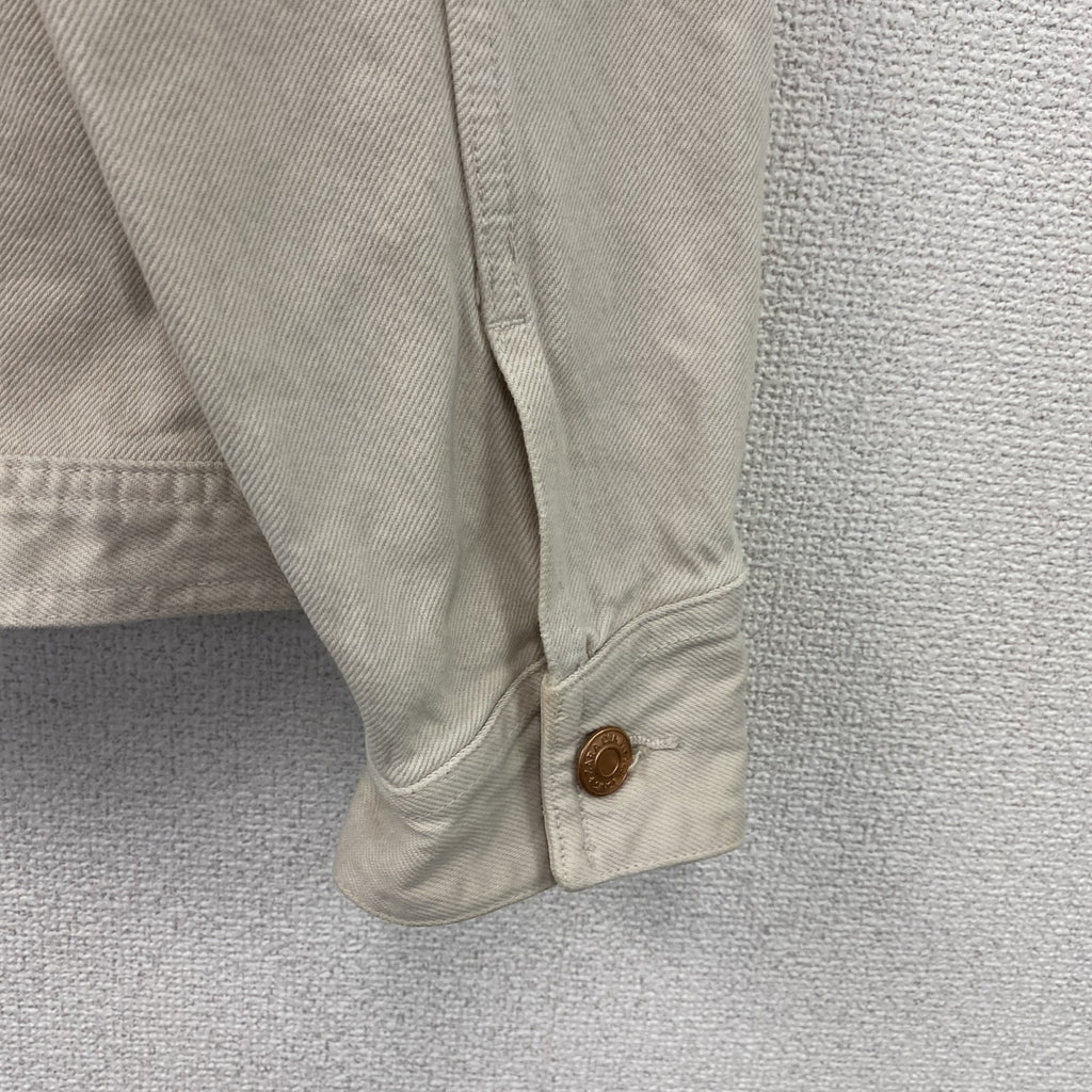 ZARA　ザラ　デニムジャケット/Gジャン　アイボリー　Mサイズ　古着