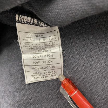 ～00s　NIKE　ナイキ　コットンニットベスト　ヴィンテージ　スウッシュ　ブラックフェード　ブラック　Lサイズ