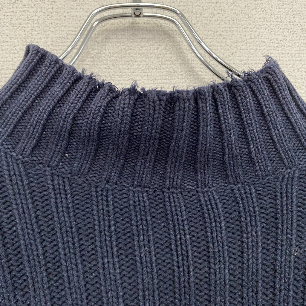 90s　OLD GAP　オールドギャップ　コットンニットセーター　紺タグ　ヴィンテージ　紺　ネイビー　Sサイズ　古着