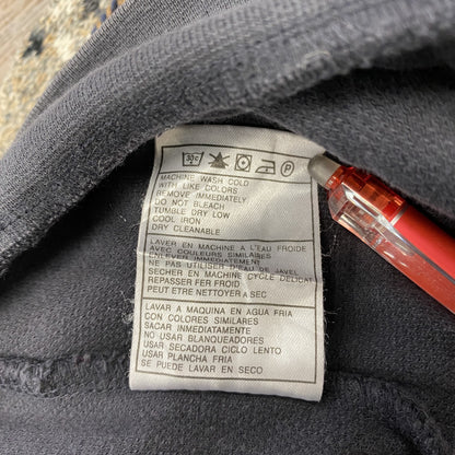 ～00s　NIKE　ナイキ　コットンニットベスト　ヴィンテージ　スウッシュ　ブラックフェード　ブラック　Lサイズ