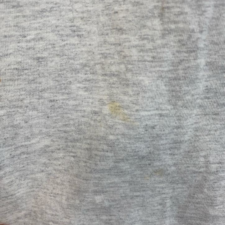 GILDAN　ギルダン　半袖アニマルプリント霜降り柄Tシャツ　アメリカ　馬　クルーネック　グレー　灰色　XLサイズ　古着
