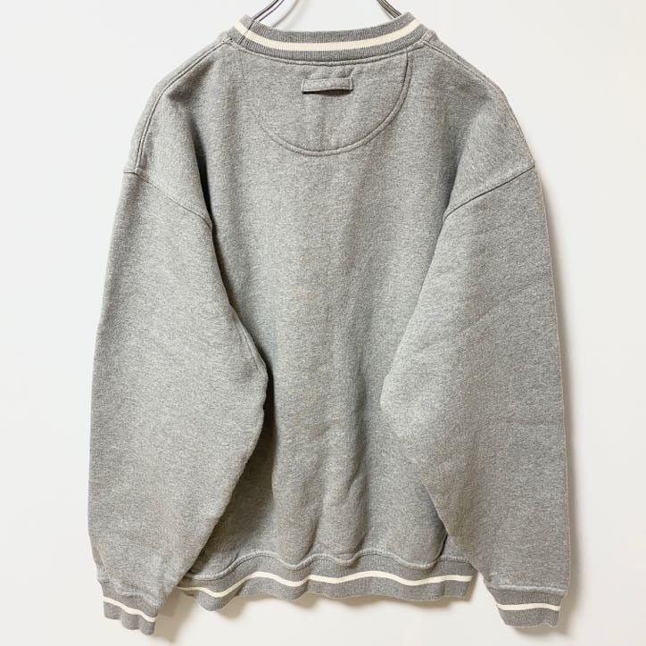 90s　COLORADO　長袖刺繍リンガースウェット　トレーナー　ロッキー山脈　グレー　灰色　ヴィンテージ　Mサイズ　古着