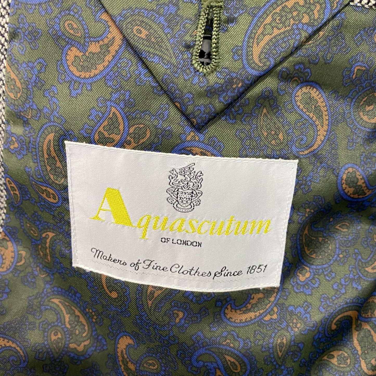 Aquascutum　アクアスキュータム　ダブルテーラードジャケット　グレー　94A5サイズ