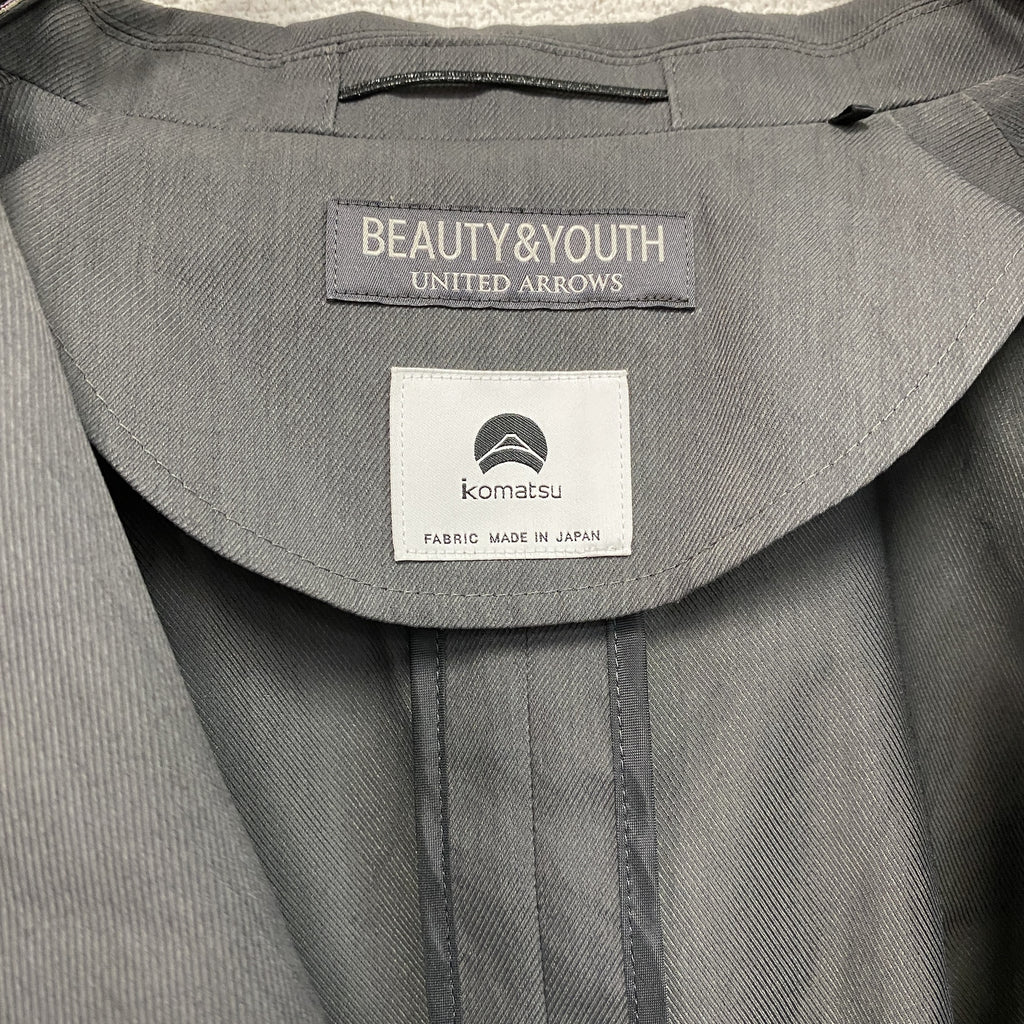BEAUTY&YOUTH　ビューティーアンドユース　スーツ　セットアップ　グレー　Sサイズ　古着