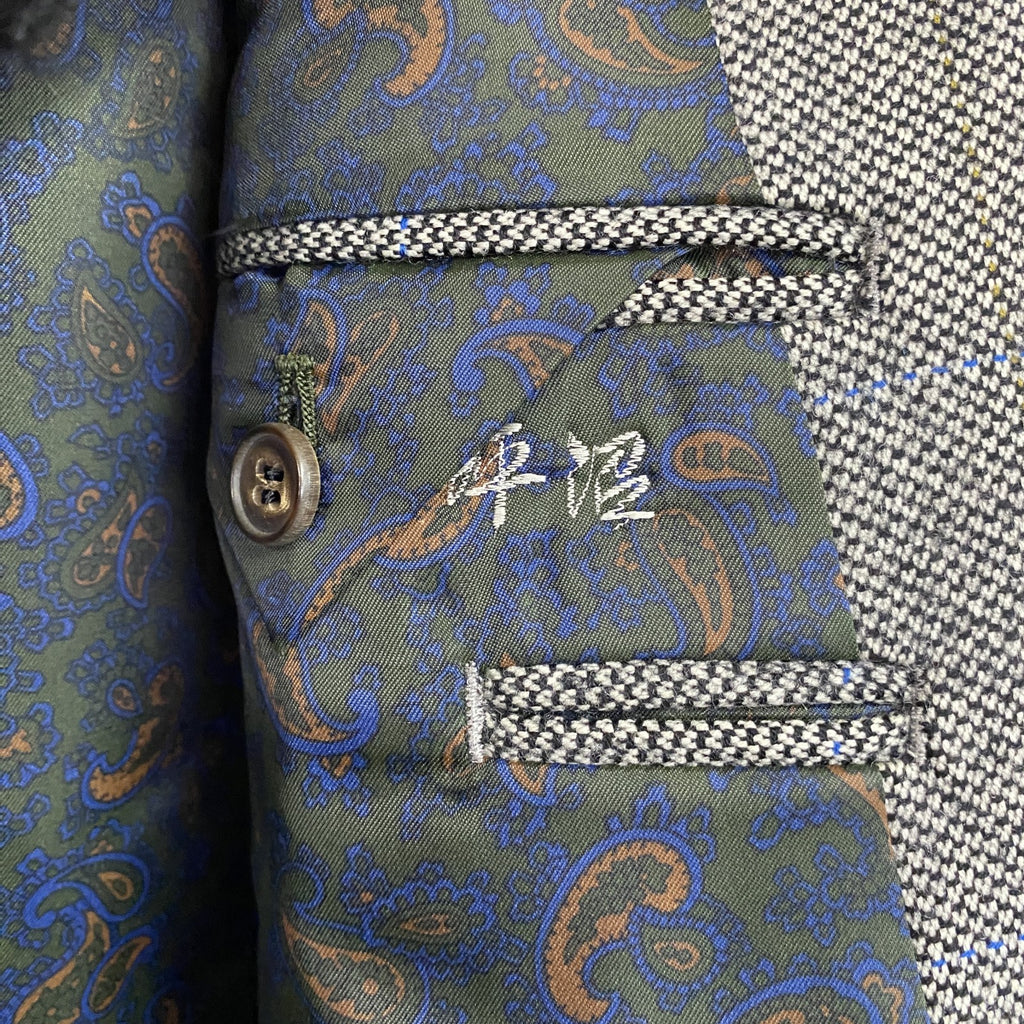 Aquascutum　アクアスキュータム　ダブルテーラードジャケット　灰色　グレー　94A5サイズ　古着