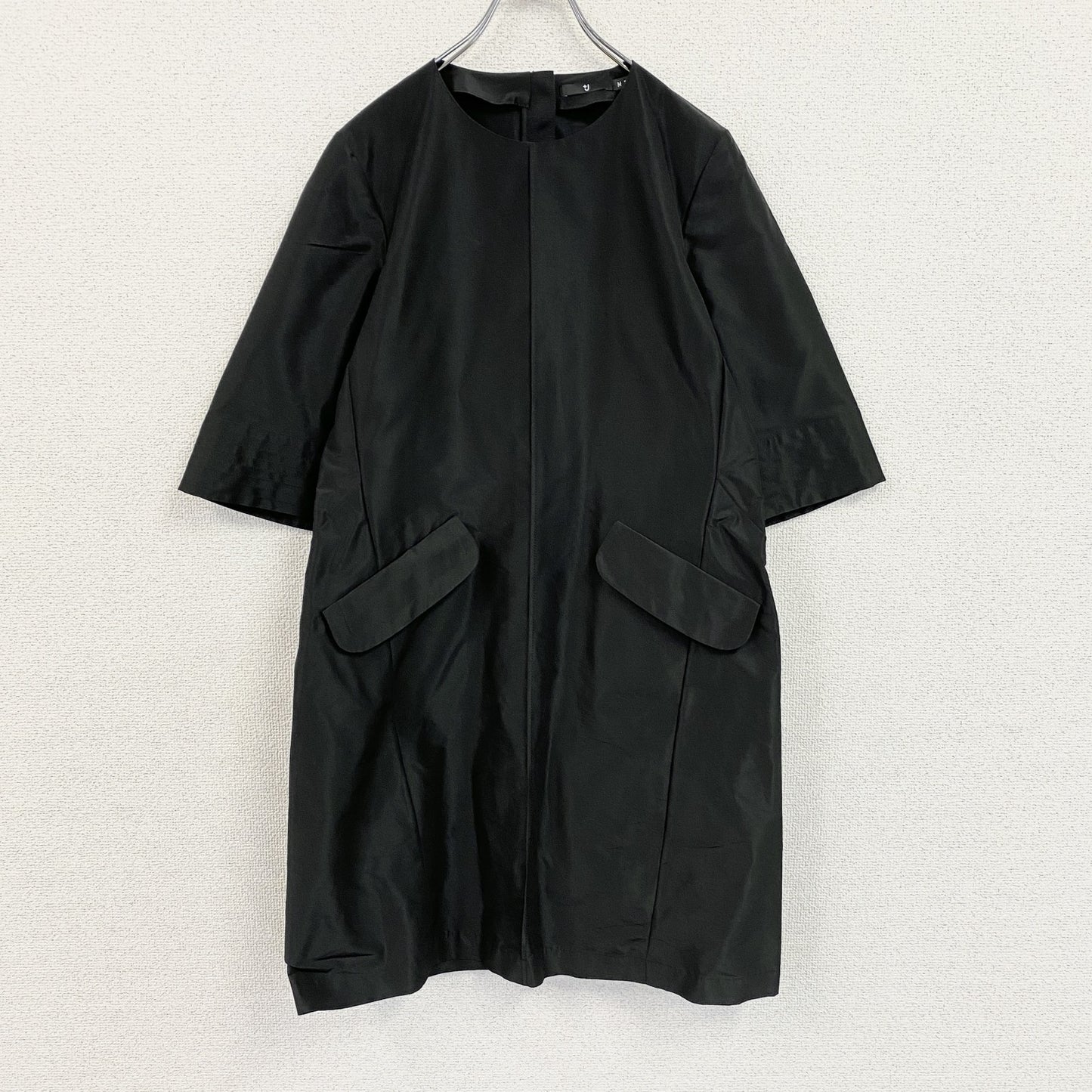 UNIQLO　ユニクロ　＋J　シルクブレンドワンピース　黒　ブラック　Mサイズ