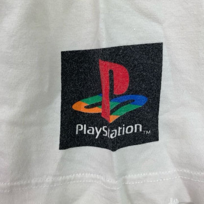 古着 used　90s　Reebok　リーボック　PlayStation　プレステ　半袖ロゴプリントTシャツ　白　ヴィンテージ