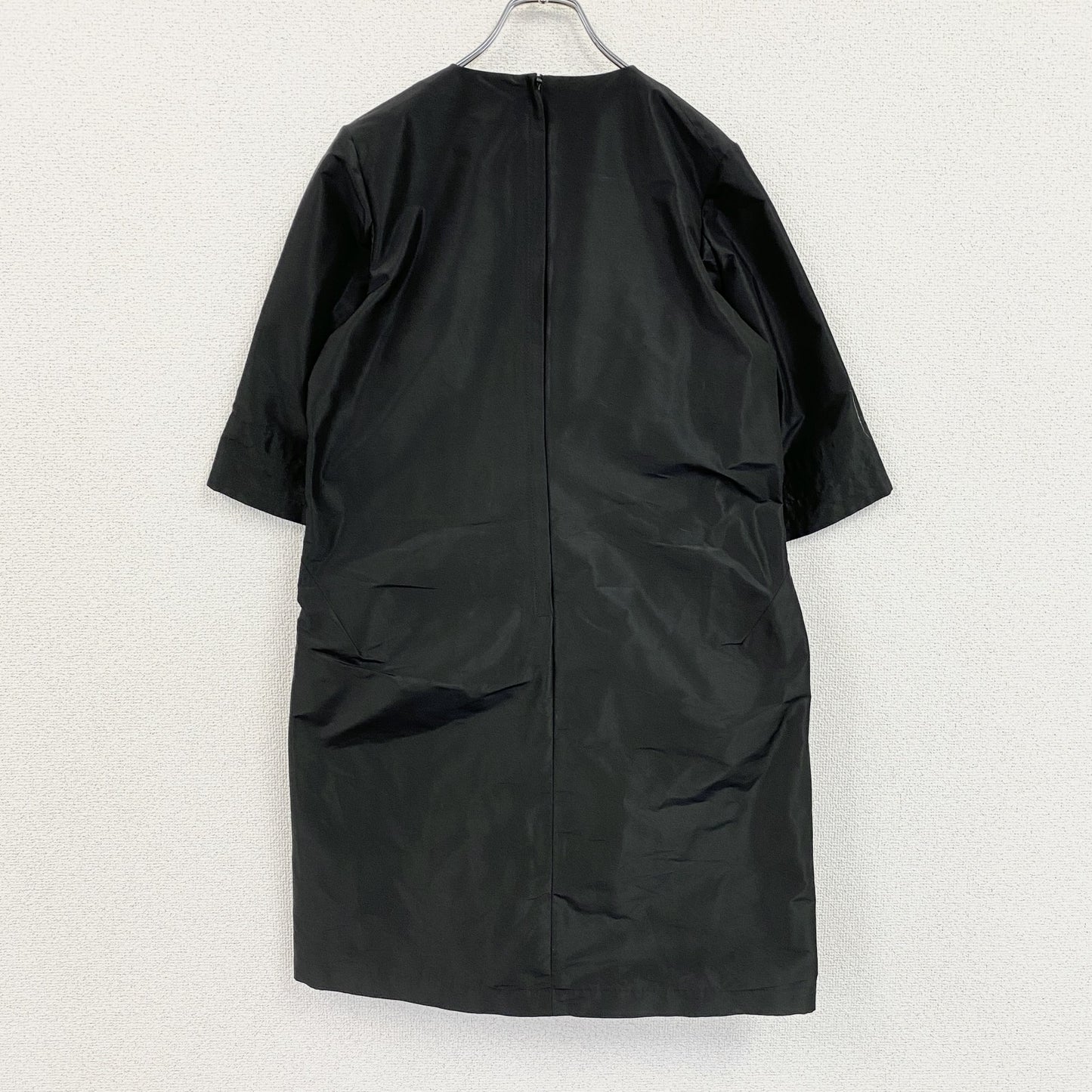 UNIQLO　ユニクロ　＋J　シルクブレンドワンピース　黒　ブラック　Mサイズ