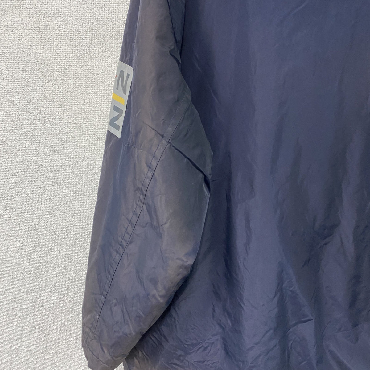 NAUTICA　ノーティカ　フルジップナイロンジャケット　紺　ネイビー　Sサイズ　古着