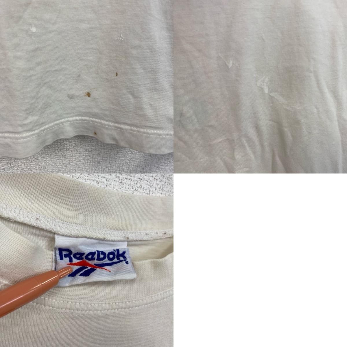 古着 used　90s　Reebok　リーボック　PlayStation　プレステ　半袖ロゴプリントTシャツ　白　ヴィンテージ