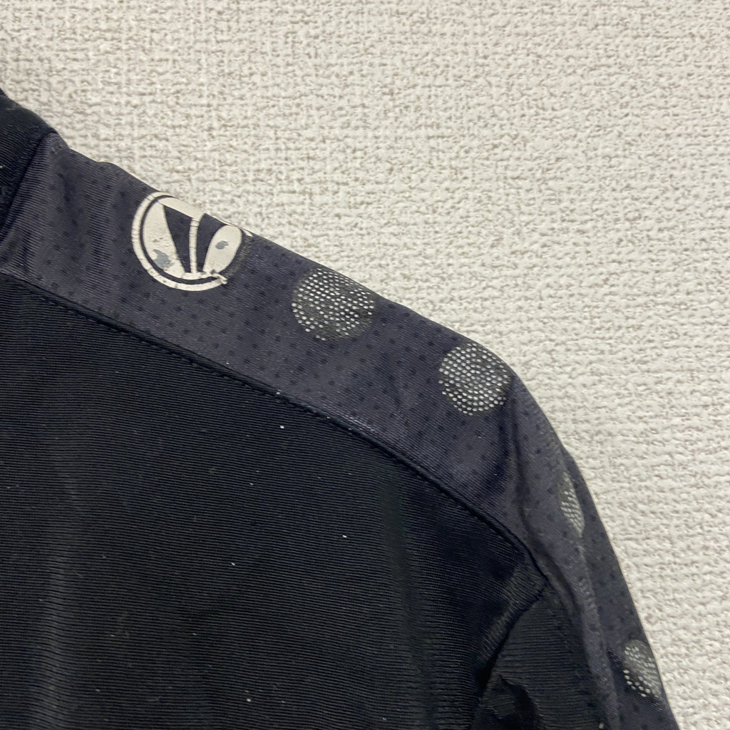JAKO　ヤコ　トラックジャケット/ジャージ　7連プリント　刺繍ロゴ　両面プリント　黒　ブラック　XLサイズ　古着