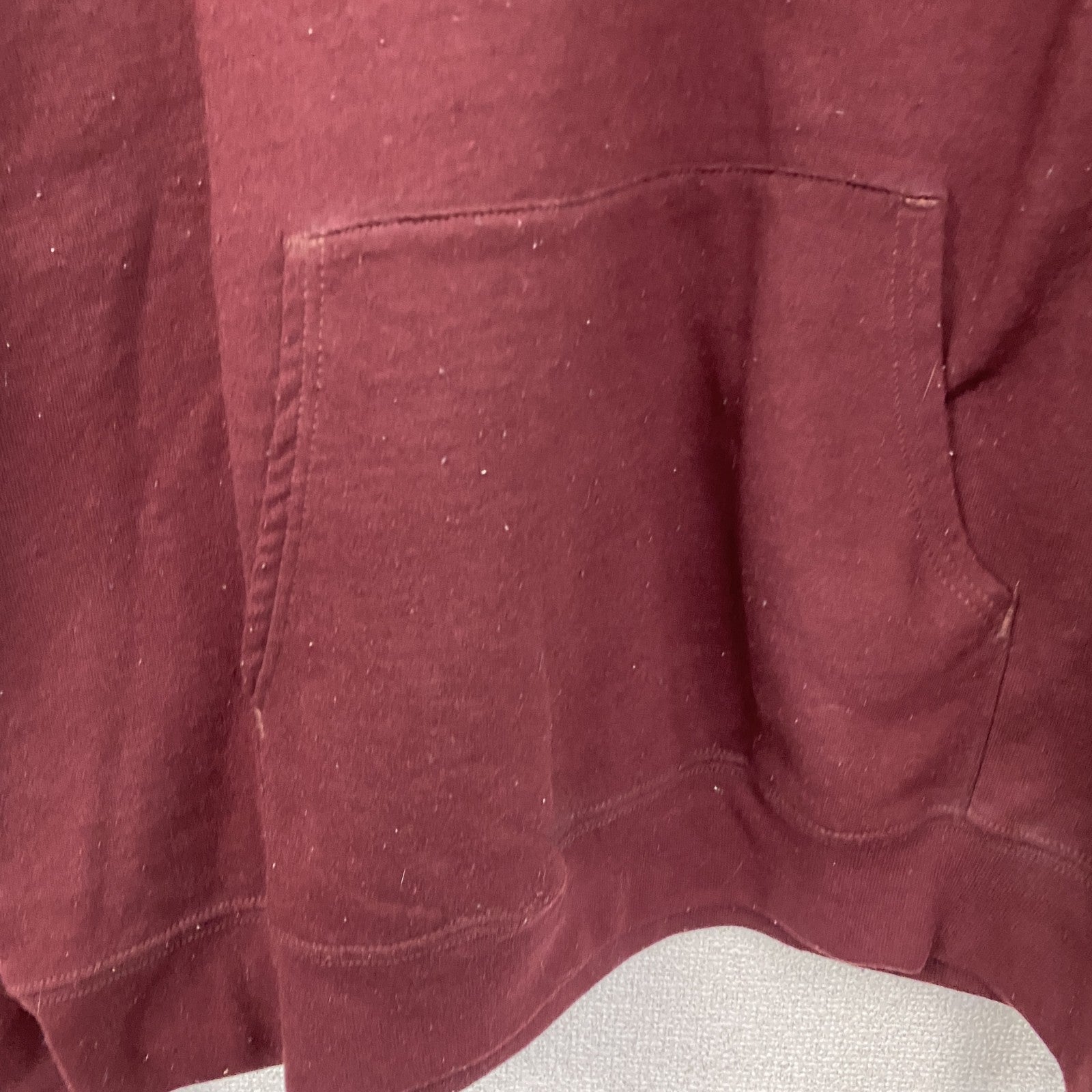 Champion　チャンピオン　スウェットパーカー/フーディー　目無し　刺繍ロゴ　ワンポイント　現行　ボルドー　Lサイズ　古着