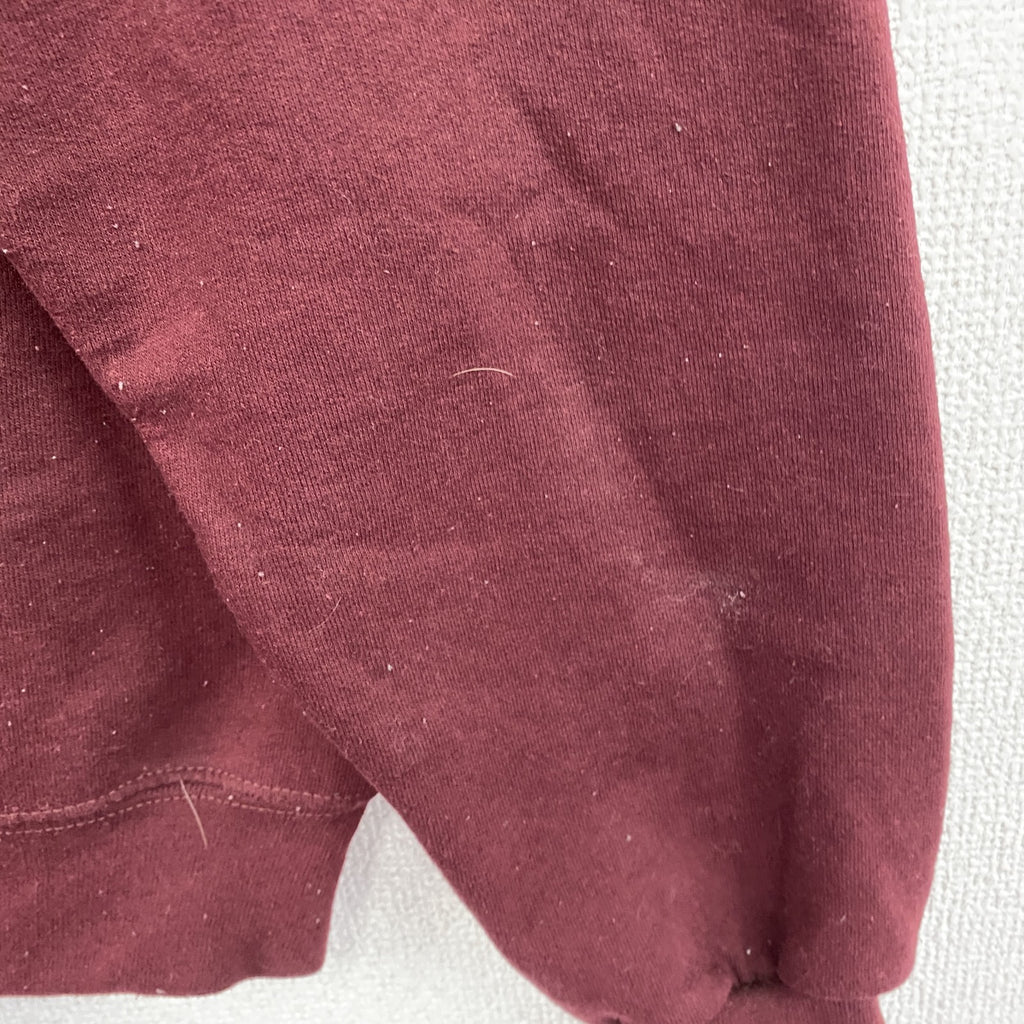 Champion　チャンピオン　スウェットパーカー/フーディー　目無し　刺繍ロゴ　ワンポイント　現行　ボルドー　Lサイズ　古着