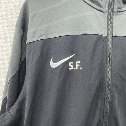 NIKE　ナイキ　DRI-FIT　トラックジャケット/ジャージ　スウッシュ　黒　ブラック　グレー　Lサイズ