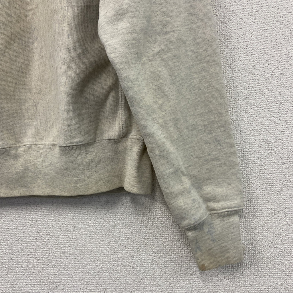 Champion　チャンピオン　リバースウィーブ　スウェットパーカー/フーディー　刺繍ロゴ　ワンポイント　霜降りグレー　XSサイズ トレーナー スウェットトップス フード付き 古着