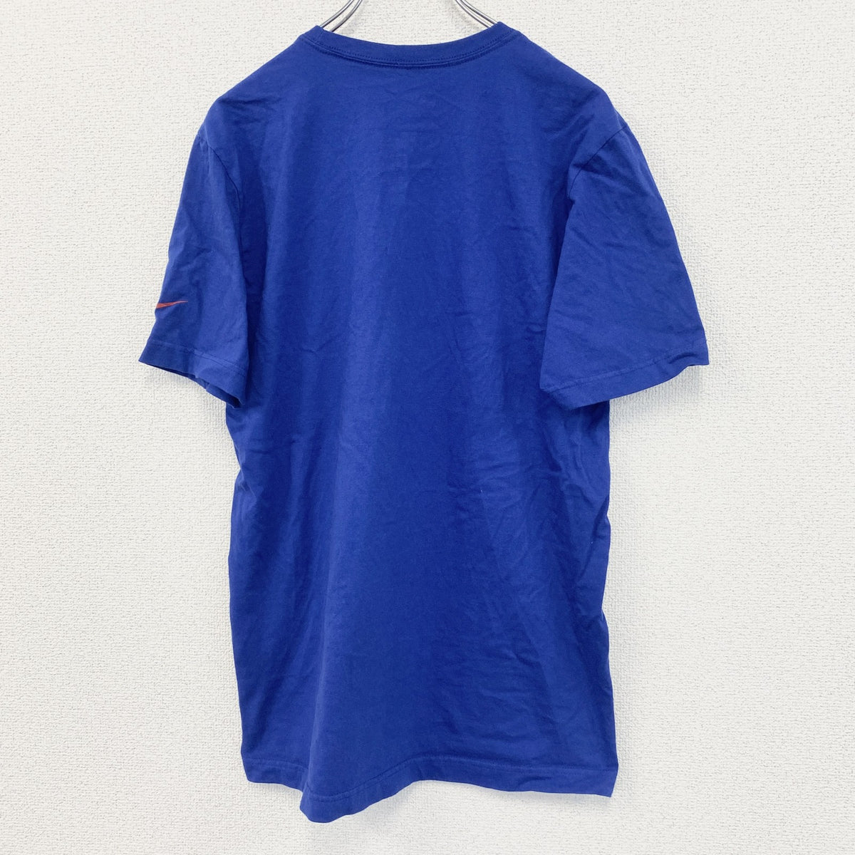 NIKE ナイキ　半袖プリントTシャツ　CRUZ KNOWS　スウッシュロゴ　クルーネック　青　ブルー　Mサイズ　古着