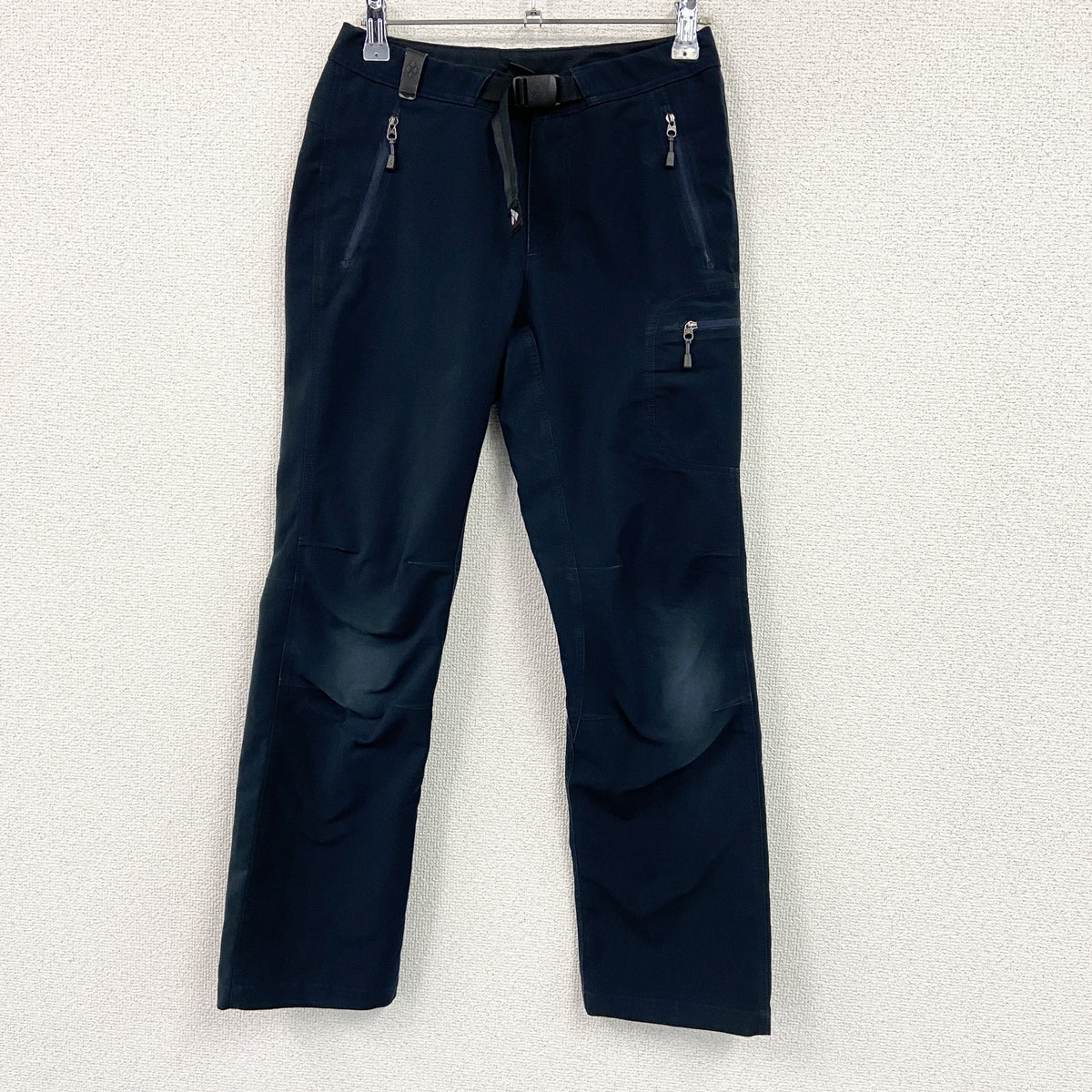 mont-bell　モンベル　ストレートパンツ　ジップフライ　黒　ブラック　XSサイズ　古着