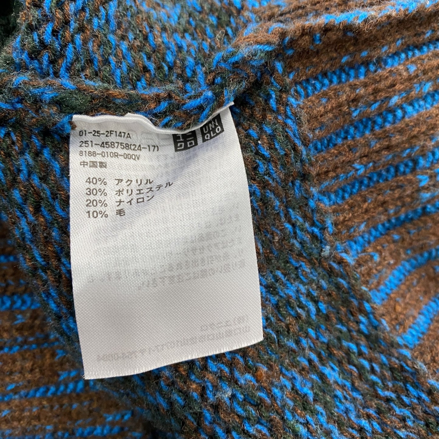 UNIQLO　ユニクロ　MARNI　マルニ　ニットパーカー/フルジップセーター　フーディー　マルチカラー　Sサイズ