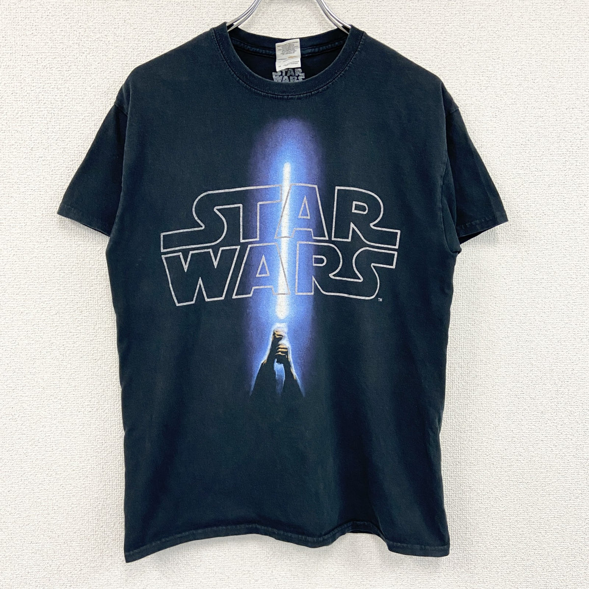 GILDAN　ギルダン　STAR WARS　スターウォーズ　半袖プリントTシャツ　ムービーT　黒　ブラック　Mサイズ　古着