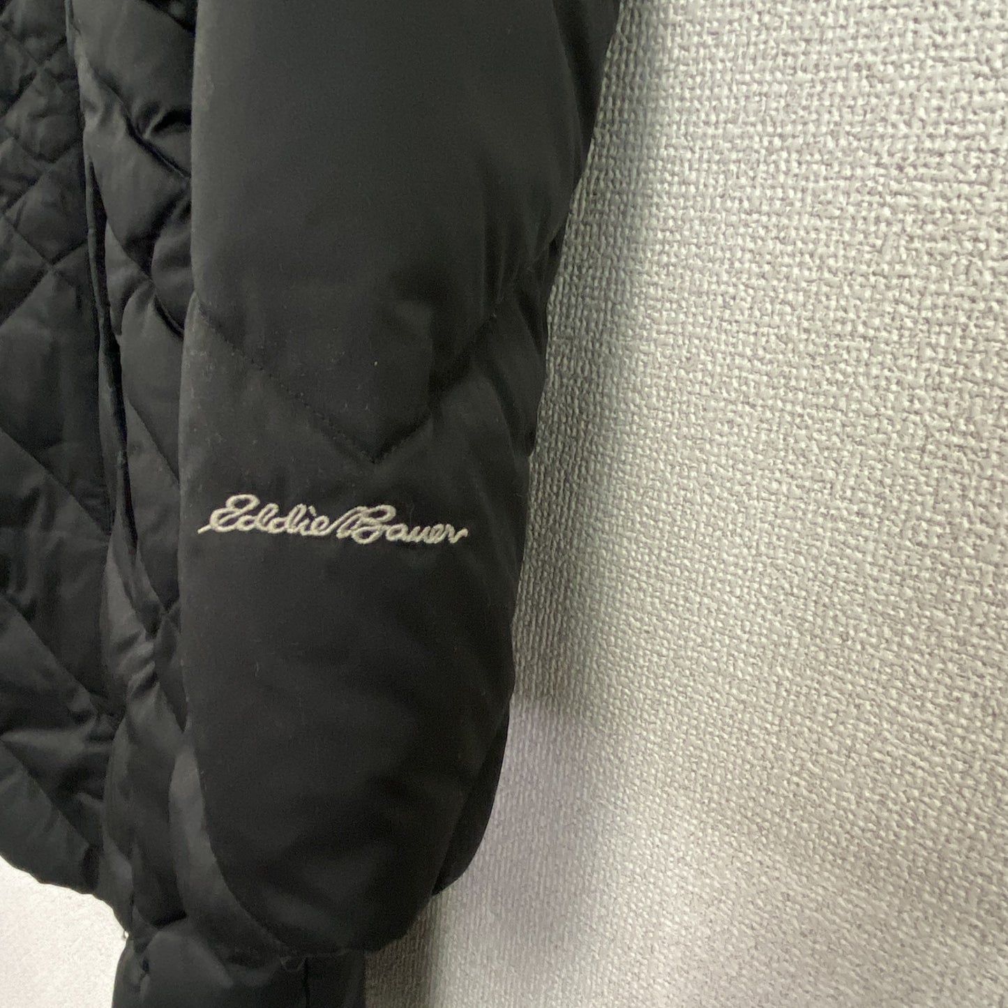 Eddie Bauer　エディーバウアー　ダウンコート/キルティングコート　ダウン80％　黒　ブラック　XSサイズ