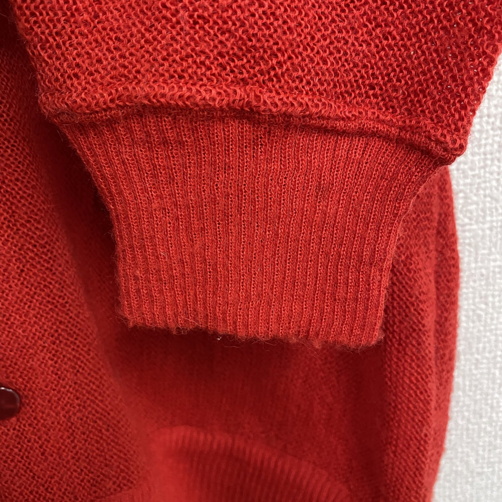 MUNSINGWEAR　マンシングウェア　Grand Slam　ウールニットカーディガン　赤　レッド　Sサイズ　古着
