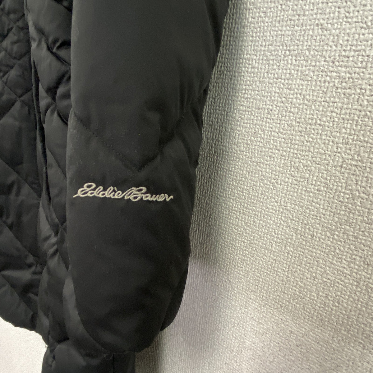 Eddie Bauer　エディーバウアー　ダウンコート　ダウン80％　キルティングコート　黒　ブラック　XSサイズ　古着