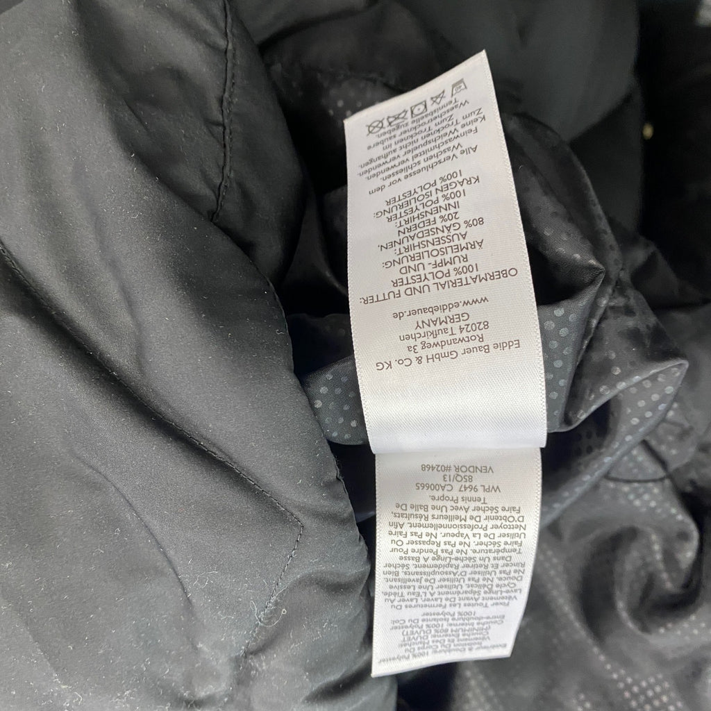 Eddie Bauer　エディーバウアー　ダウンコート　ダウン80％　キルティングコート　黒　ブラック　XSサイズ　古着