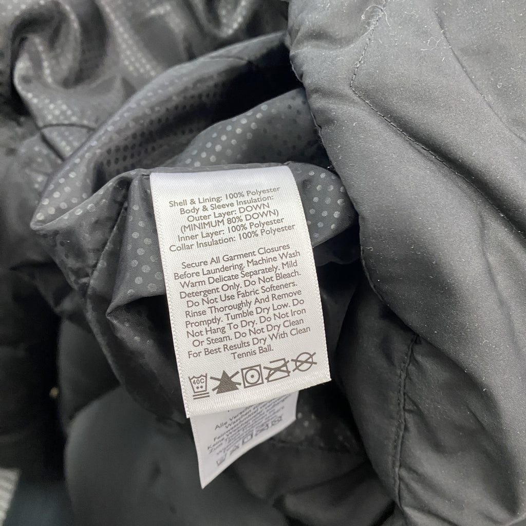 Eddie Bauer　エディーバウアー　ダウンコート　ダウン80％　キルティングコート　黒　ブラック　XSサイズ　古着