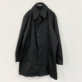 KANSAI YAMAMOTO HOMME　ヤマモトカンサイ　ステンカラーコート　比翼仕立て　黒　ブラック　古着