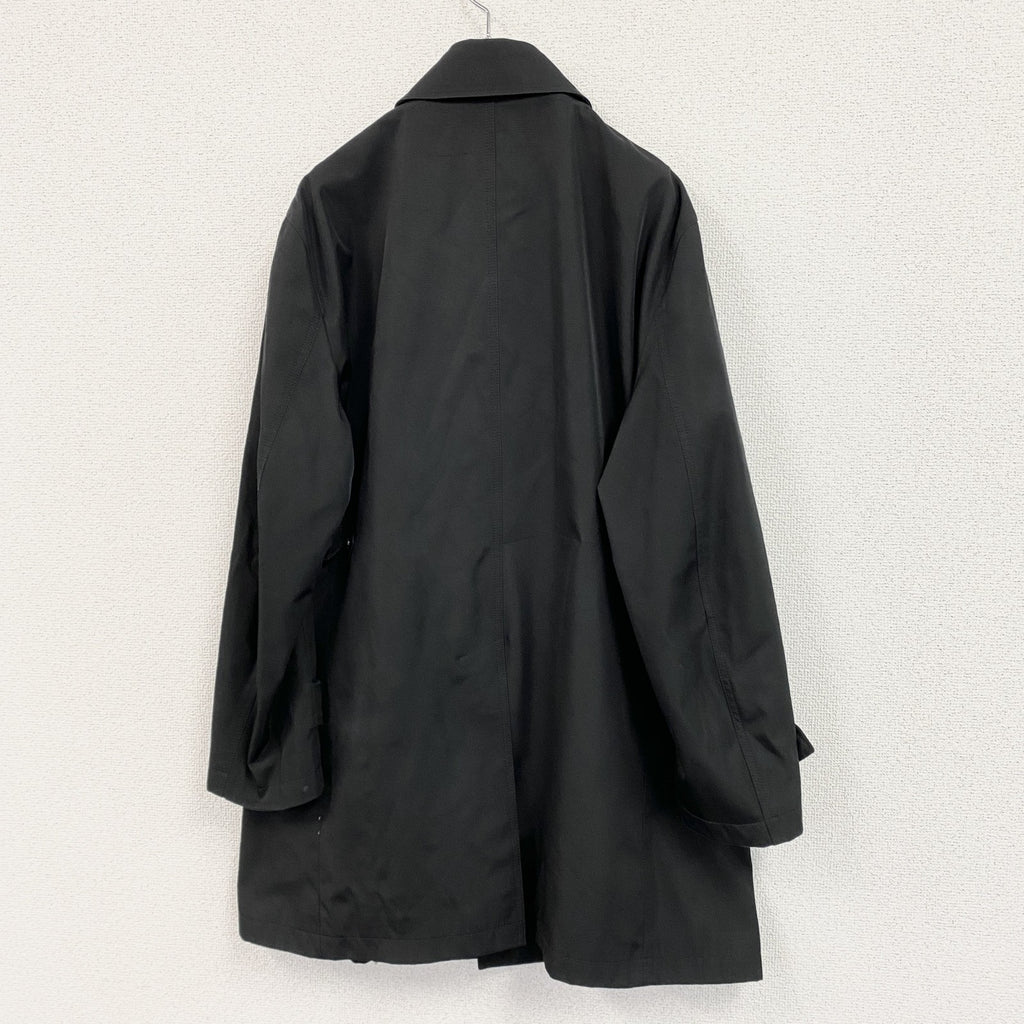 KANSAI YAMAMOTO HOMME　ヤマモトカンサイ　ステンカラーコート　比翼仕立て　黒　ブラック　古着