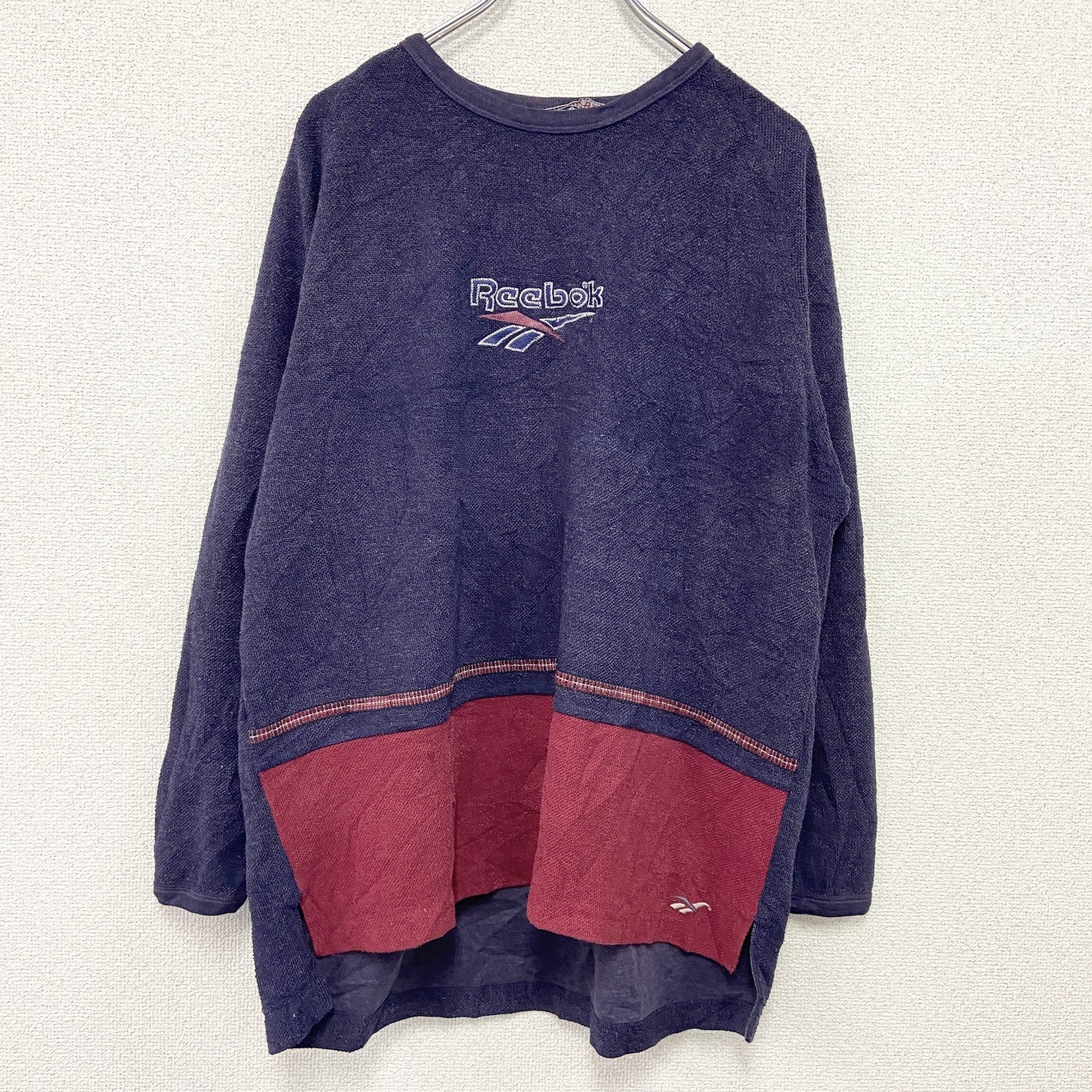 90s　Reebok　リーボック　FREETYLE　スウェット/トレーナー　ヴィンテージ　紫　パープル　16サイズ　古着