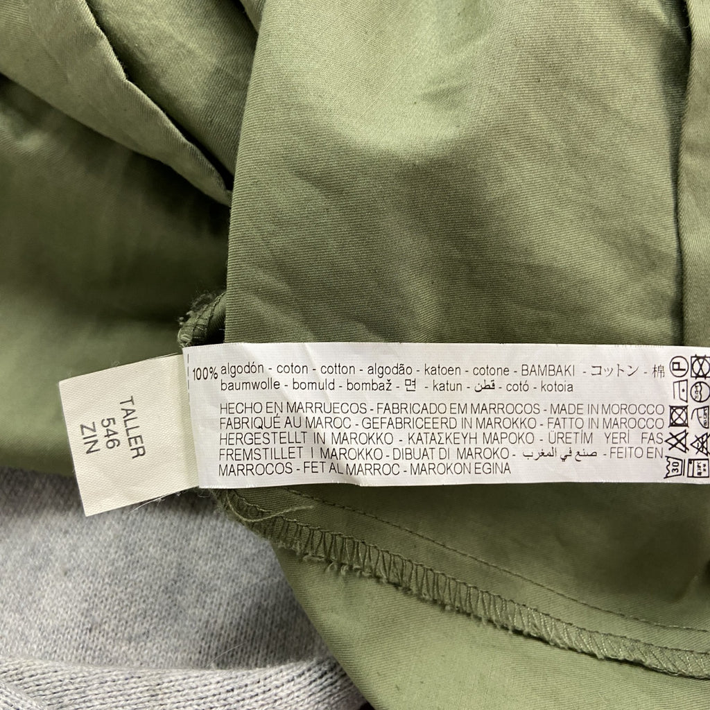 ZARA　ザラ　長袖ワンピース　ラグランスリーブ　緑　グリーン　Sサイズ　古着