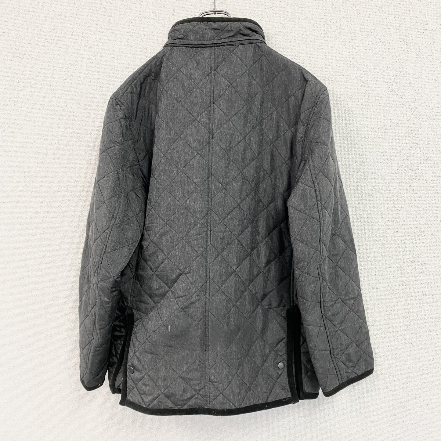 Eddie Bauer　エディーバウアー　キルティングジャケット　中綿入り　灰色　グレー　XLサイズ