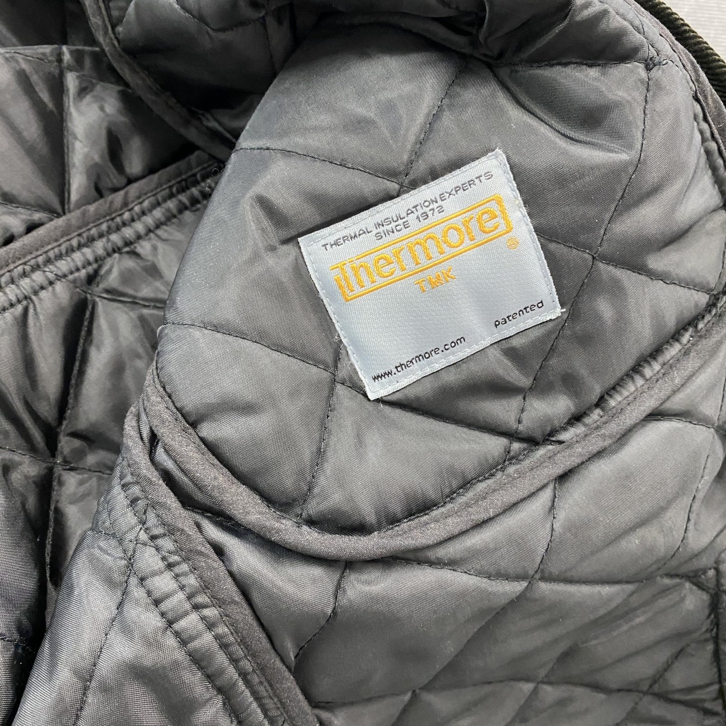 Eddie Bauer　エディーバウアー　キルティングジャケット　中綿入り　灰色　グレー　XLサイズ