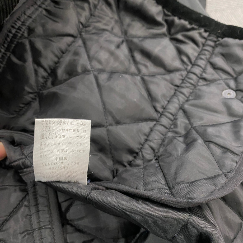Eddie Bauer　エディーバウアー　キルティングジャケット　中綿入り　3つポケット　灰色　グレー　XLサイズ　古着