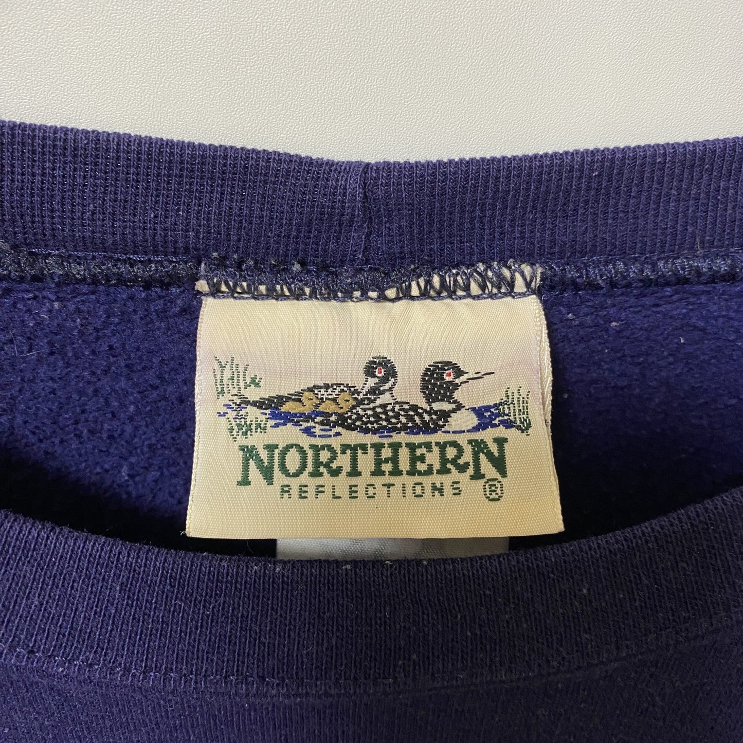 古着 used　NORTHERN REFLECTIONS　90s　長袖プリントスウェット　トレーナー　犬　猫　秋冬服　Lサイズ