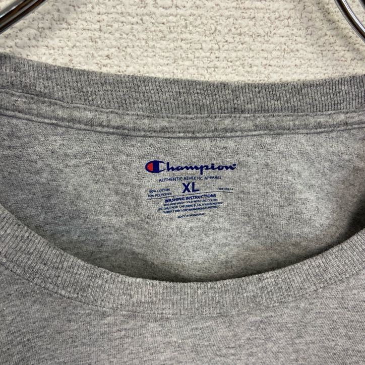 champion　チャンピオン　半袖プリントTシャツ　ノースウエスタン大学　カレッジ　灰色　グレー　XLサイズ　古着