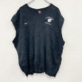 90s　NIKE　ナイキ　コットンニットベスト　ヴィンテージ　黒　ブラック　Lサイズ　古着
