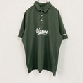 Mizuno　ミズノ　半袖ポロシャツ　日本設計　ロゴプリント　緑　グリーン　3XLサイズ　古着