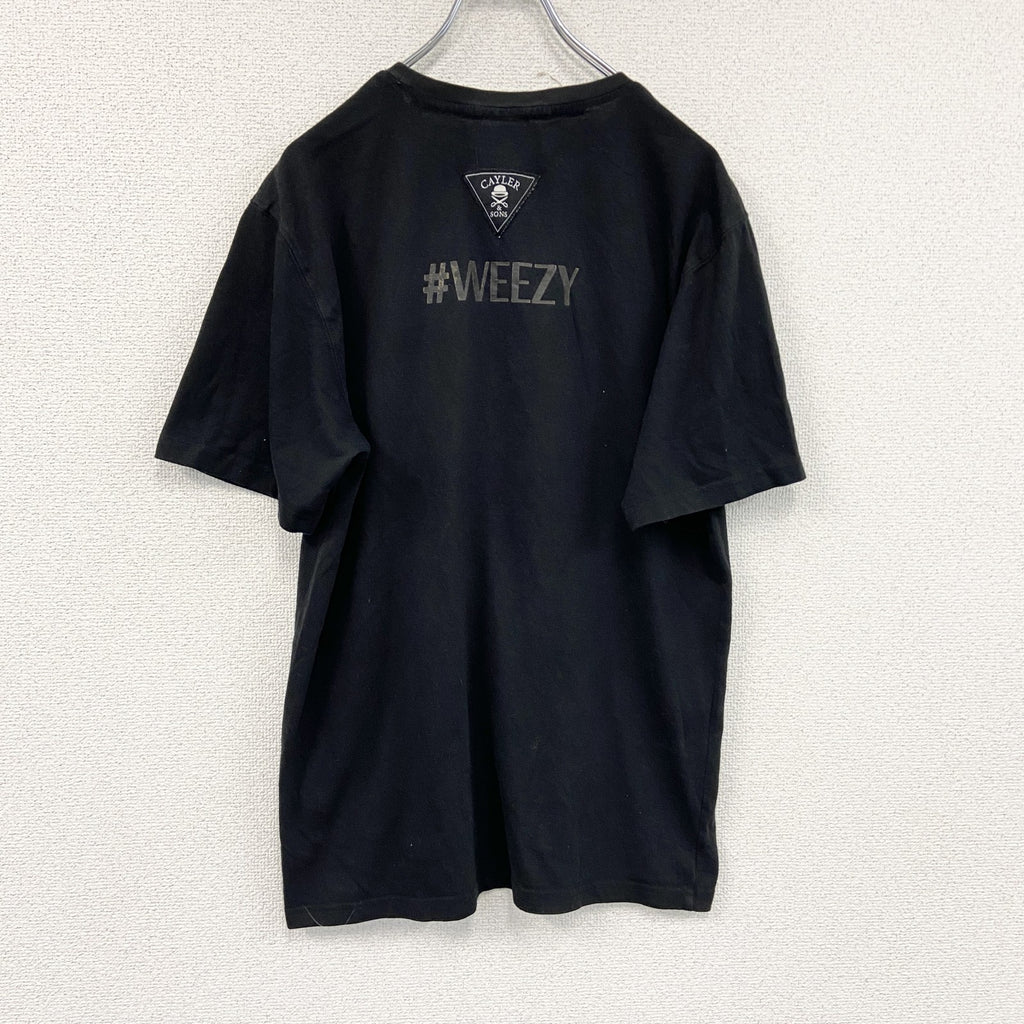 CAYLER & SONS　ケイラーアンドサンズ　半袖プリントTシャツ　メデューサ　黒　ブラック　Lサイズ　古着