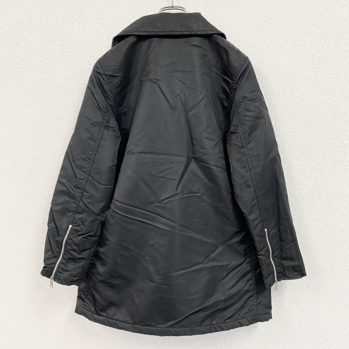 GUESS　ゲス　ナイロンダブルライダースジャケット　黒　ブラック　Mサイズ