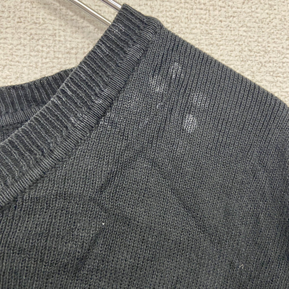 90s　NIKE　ナイキ　コットンニットベスト　ヴィンテージ　黒　ブラック　Lサイズ　古着