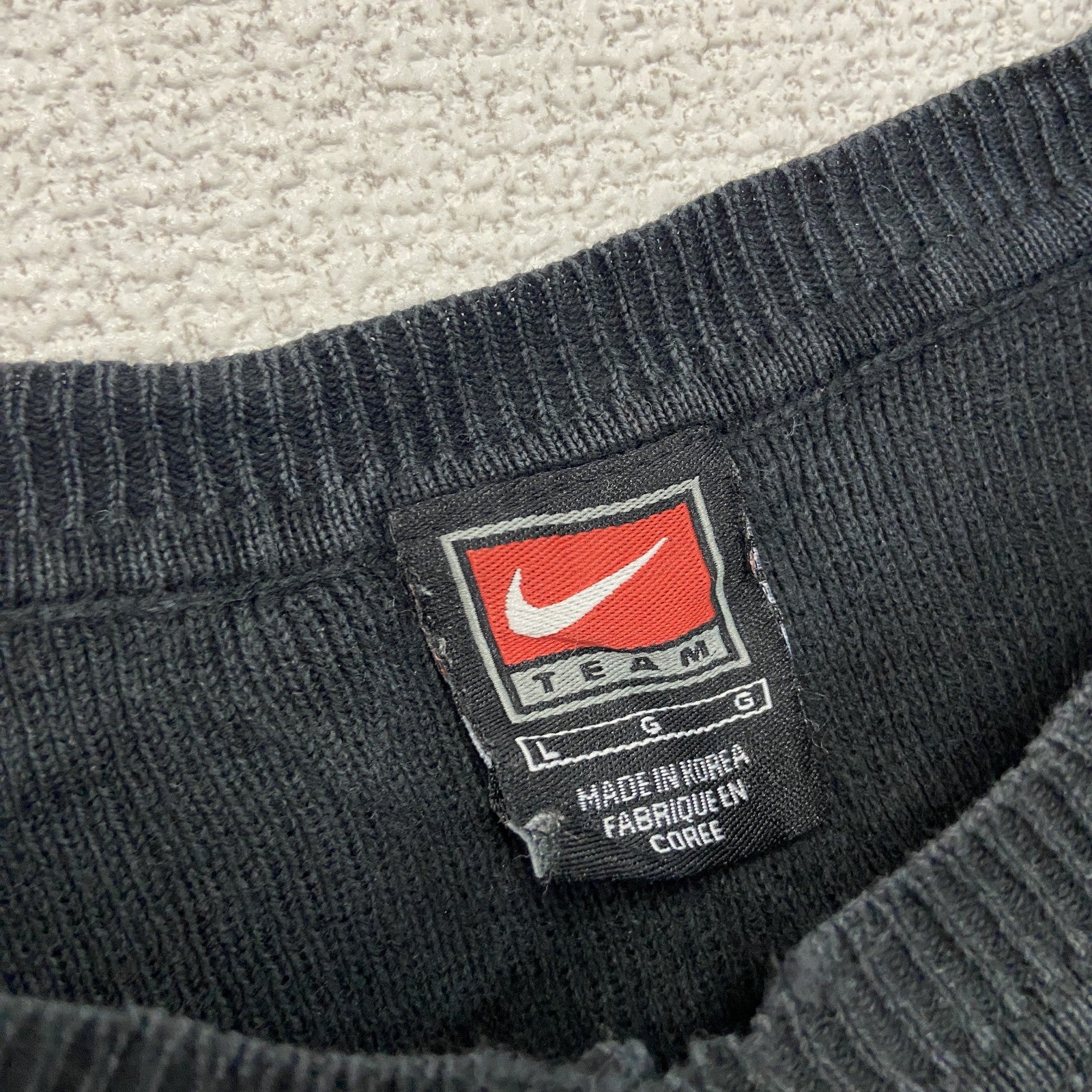 90s　NIKE　ナイキ　コットンニットベスト　ヴィンテージ　黒　ブラック　Lサイズ　古着