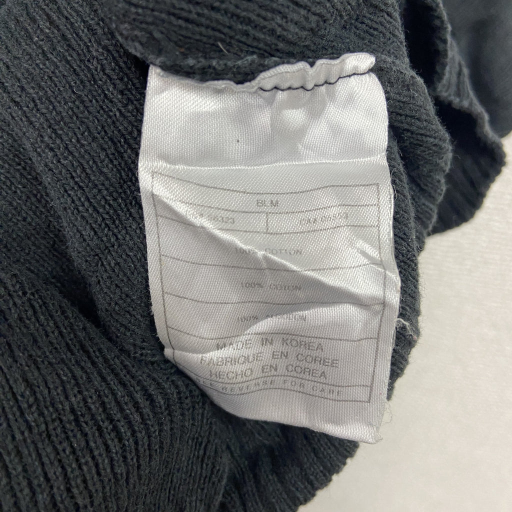 90s　NIKE　ナイキ　コットンニットベスト　ヴィンテージ　黒　ブラック　Lサイズ　古着