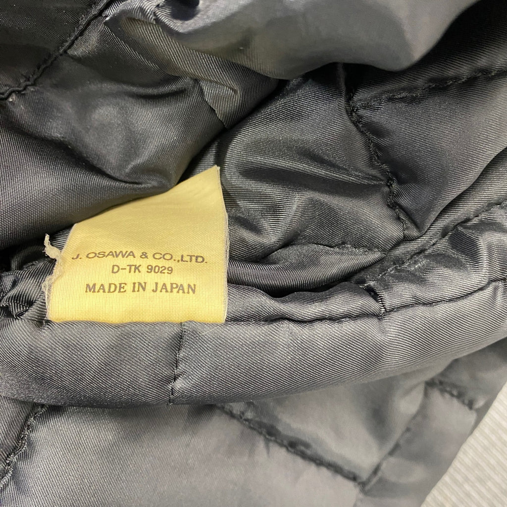 GUESS U.S.A　ゲスユーエスエー　ナイロンダブルライダースジャケット　中綿入り　黒　ブラック　Mサイズ　古着
