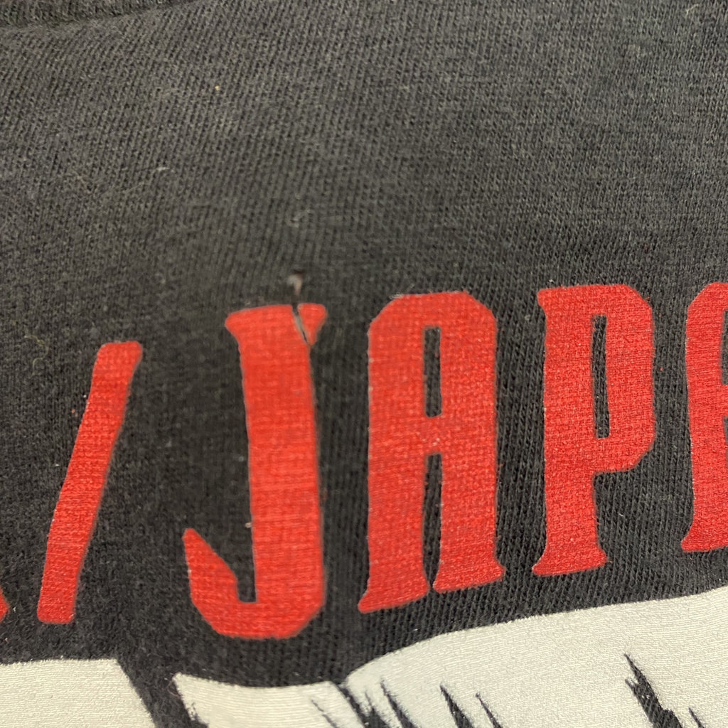 BRISUCO　半袖アニメプリントTシャツ　TOKYO JAPAN　悲しみと悲哀　クルーネック　黒　ブラック　Sサイズ　古着