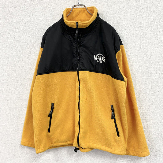 SUNTORY MALT'S BEER　モルツ　フリースジャケット/ボアジャケット　黄色　イエロー　Lサイズ